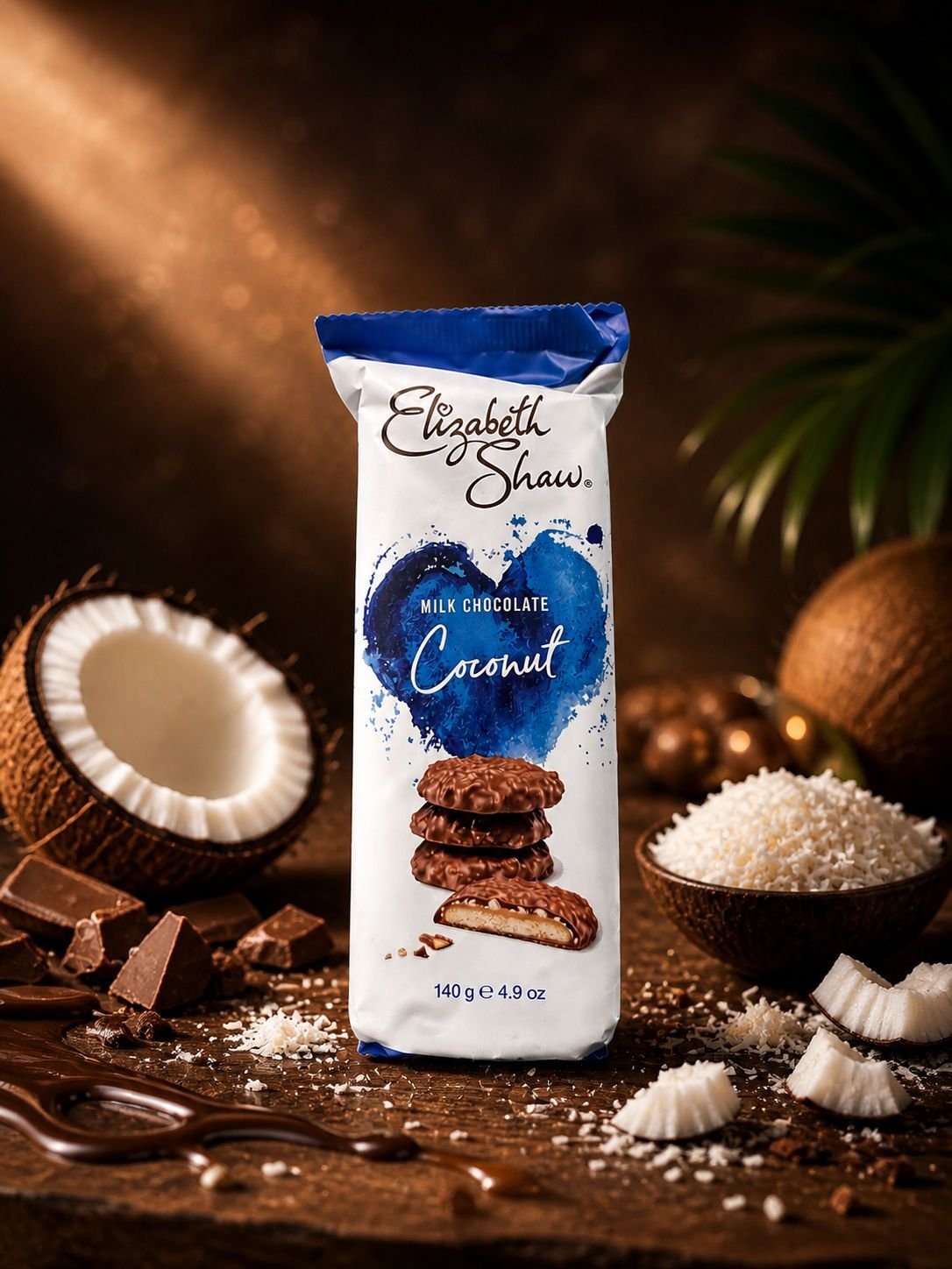 Elizabeth Shaw Coconut & Hazelnut Biscuits 140g-img